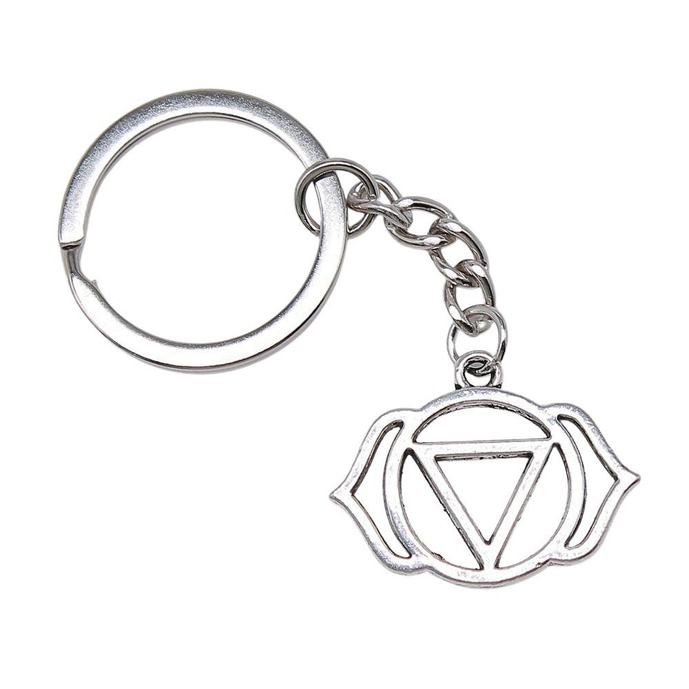 Celtic Knot Charm Hexagram Keychain Irish Amulet Key Ring 28mm Ring