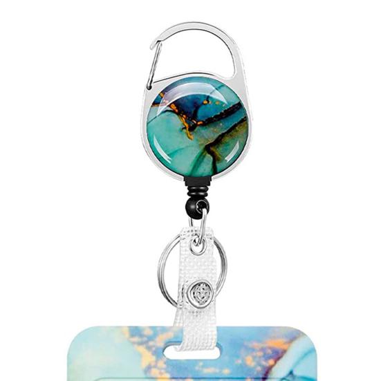 Smooth Surface ID Badge Holder Practical Full Coverage Fixing Integrated Work Card Easy-to-pull Buckle