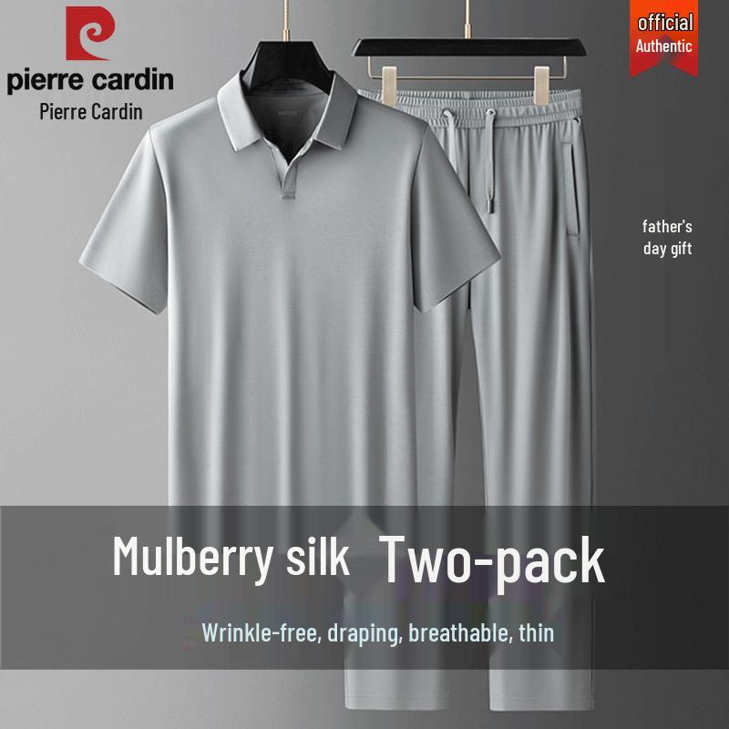 Pierre Cardin Men s Summer Mulberry Silk Blend Polo Set 3XL