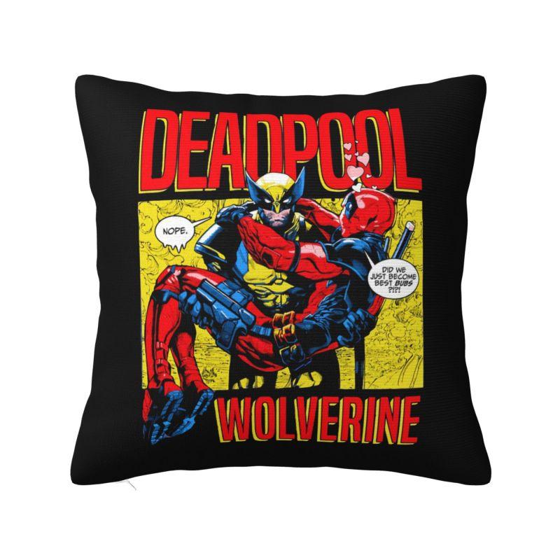 Пользовательские наволочки на подушки с мультяшным героем Дэдпулом, скандинавские наволочки, бархатные наволочки 18x18Inch