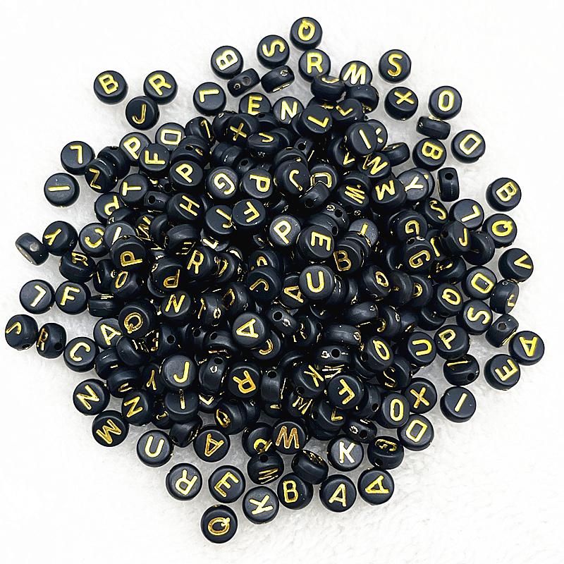 100pcs 7x4mm 6x6mm Russian Korean English Alphabet Letter Beads Charms Beads for Making Jewelry Diy Handmade Bracelets Necklace