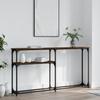 Vidaxl Console Table, Brown Oak, 145X22.5X75 Cm