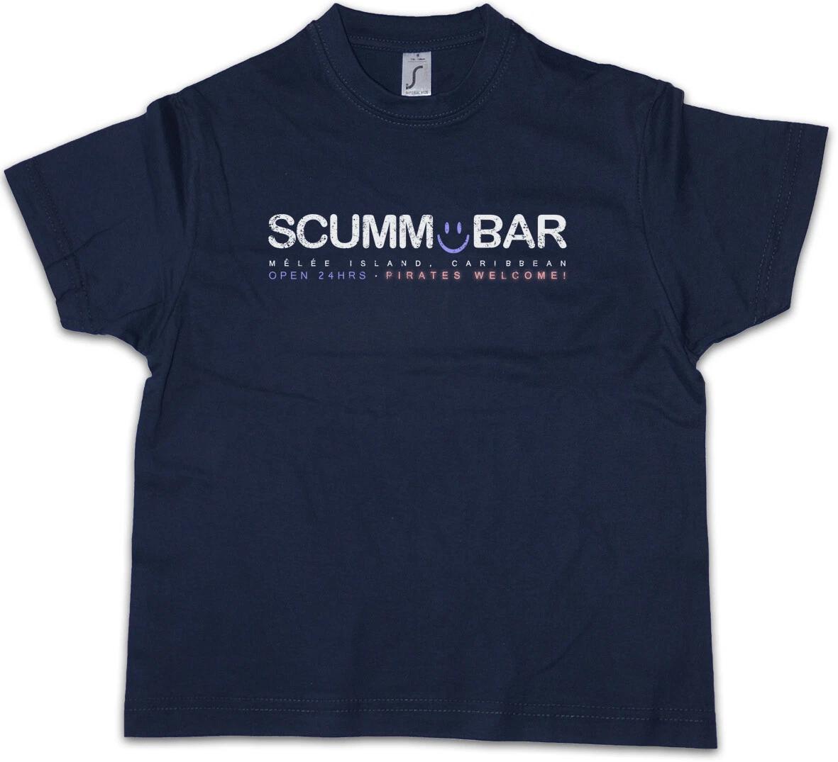 SCUMM BAR Kids Boys kids boys T-Shirt Escape The Secret Of Monkey Island Game Logo 150