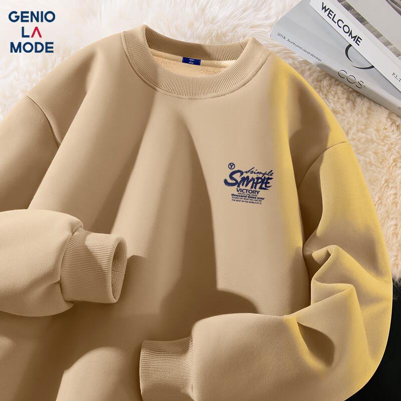 

GENIOLAMODE Men s Fleece-Lined Pullover Sweatshirt 2XL