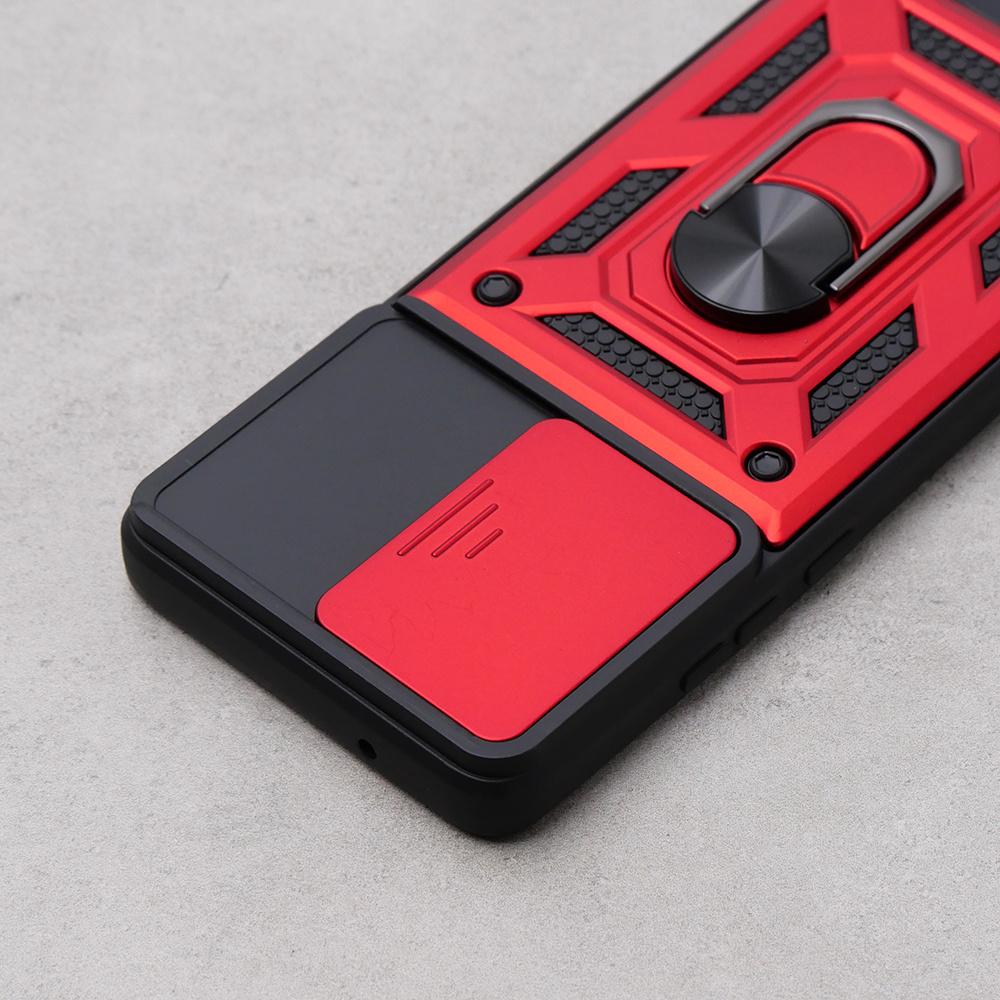 Armored case for Motorola Edge 40 Neo, CamShield Slide, red