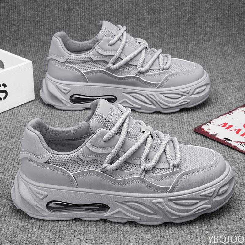 2025 Men's designer Shoes Summer breathable new mesh Sneakers Casual trendy bread board shoes Anti slip thick soled Sneakers