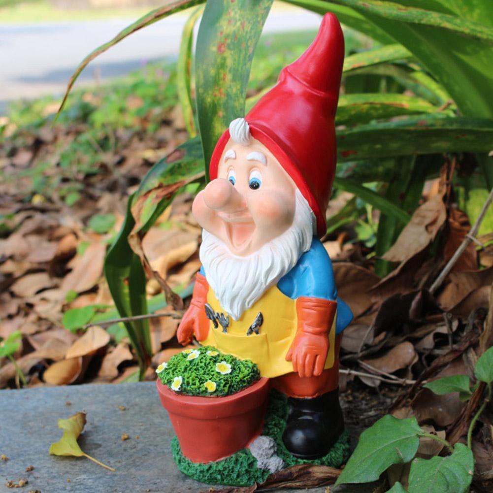 Buy Creative Resin Home Flower Pot Wizard Garden Courtyard Villa ...