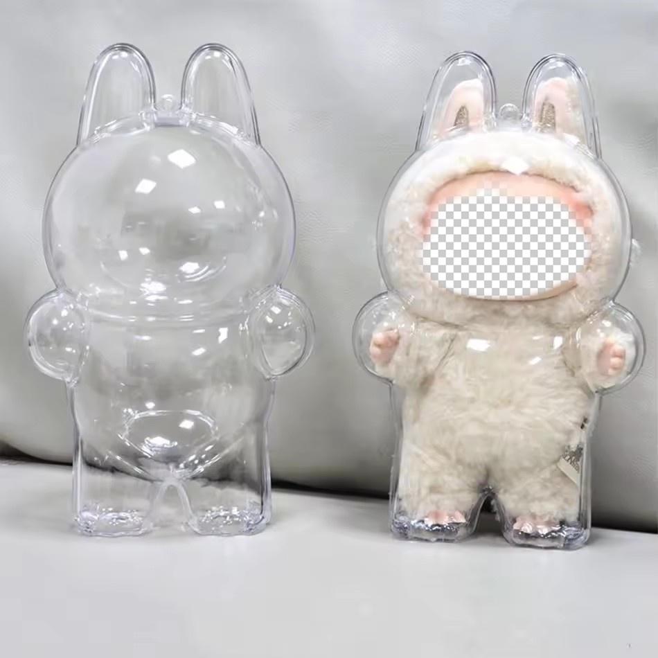 

17cm Clear Macaron Case, Dust Protector Case, Housings, Doll Accessories Christmas Birthday Gifts