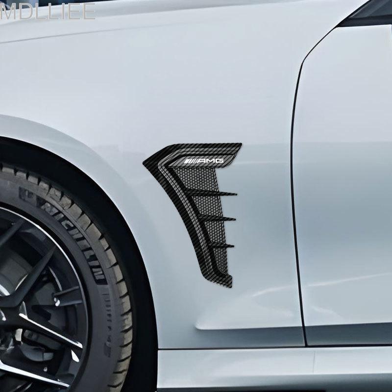 2025 Hot 2PCS Car Emblems Side Flank Fender Modified Stickers For AMG