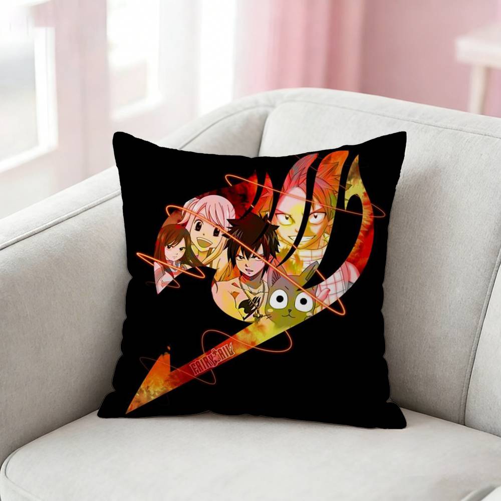 Fairy Tail Anime Pillow Case Cushion Cover Throw Pillow Case For Car Sofa