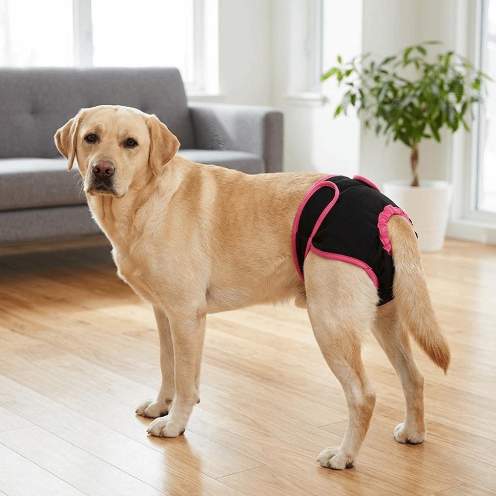 Adjustable Sticky Strap Dog Sanitary Pant Soft Fabric Pet Period Underwear  Outdoor Walking