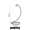 Modern Minimalist Hanging Glass Sphere with Iron Stand for Plants
