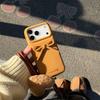 Silicone Stereo Bow With Love Lanyard Mobile Phone Case for Iphone 17/16/15 Pro Max Anti-Fall Protective Cover for Apple14 13 12
