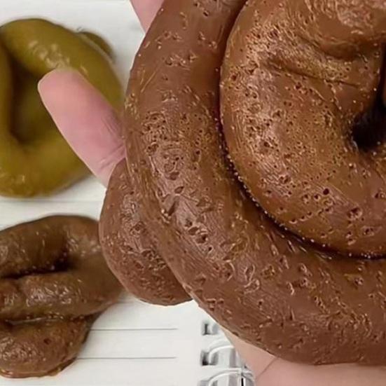 1/2/3Pcs Fake Shit Squeeze Toy Anxiety Stress Relief Simulated Poop Sensory Toy Soft Stretchy Fidget Toy Prank Gag