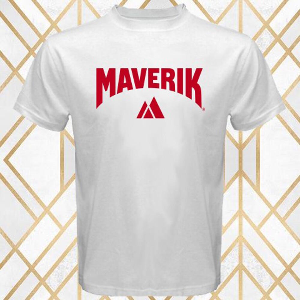 Maverik Convenience Store Men s White T-Shirt Size S 3XL M