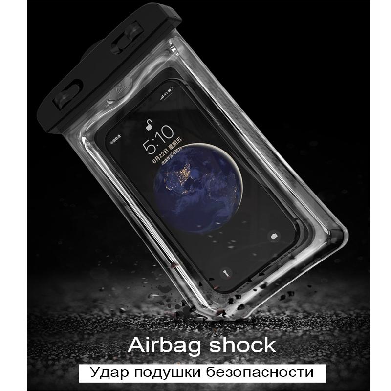 Waterproof Swim Bag Phone Case Airbag Water Resistant Cover