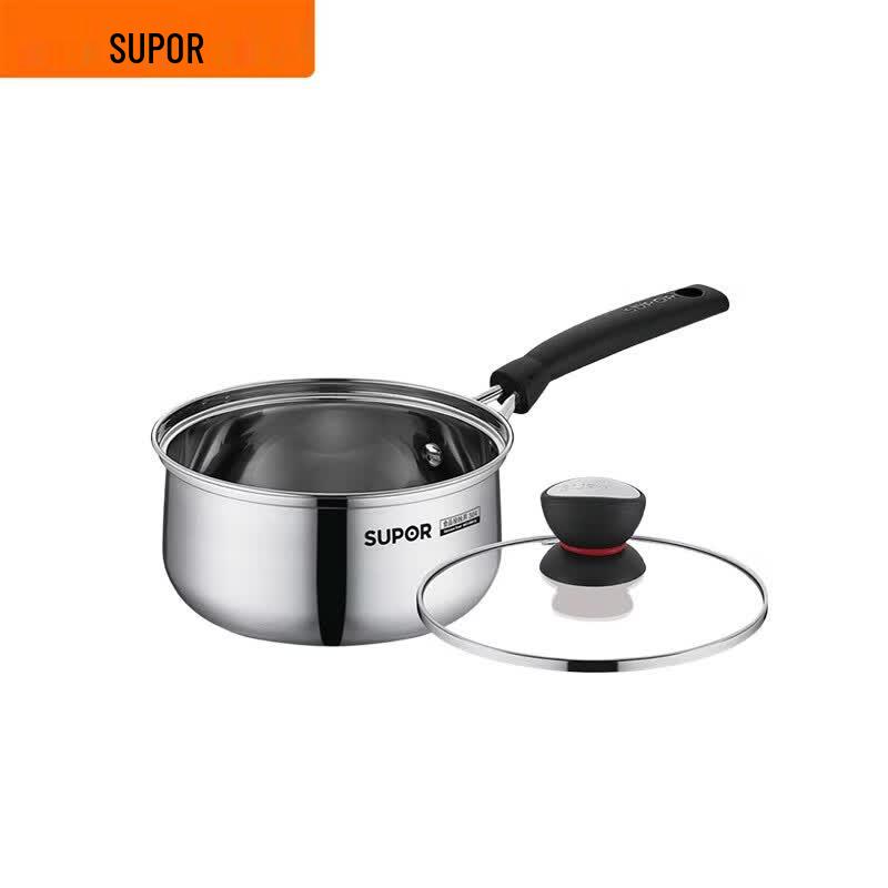 SUPOR Little Red Circle 16cm 304 Stainless Steel Milk Pot