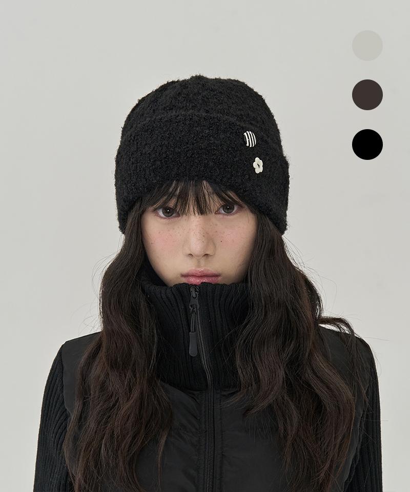 TOFFEE WOMEN W Button Point Beanie (3 Colors)