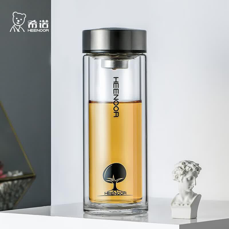Xinuo XN-6702 Double Wall Glass Tea & Water Bottle