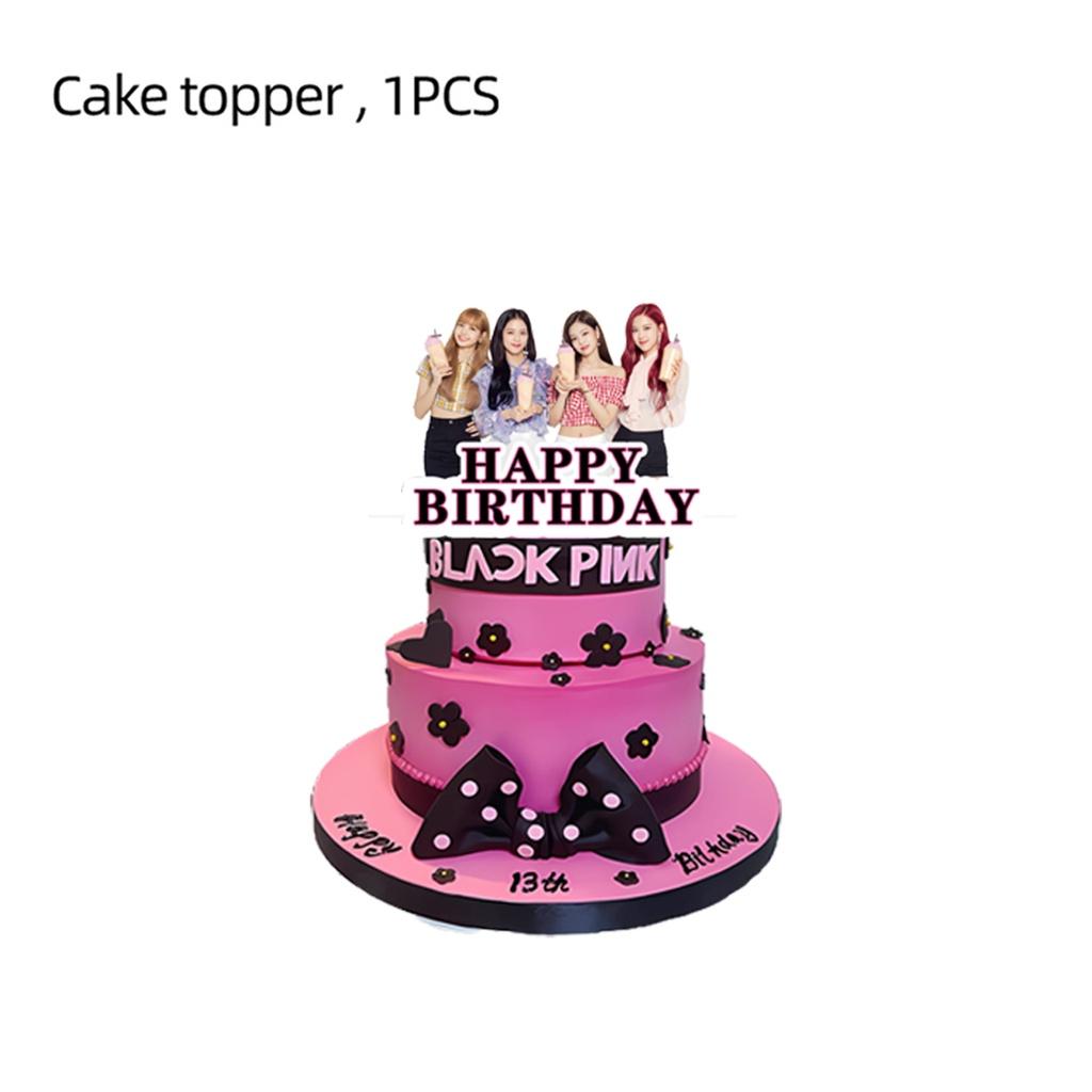 Decorazioni per Festa di Compleanno a Tema Blackpink Articoli Carini ed Eleganti per Feste