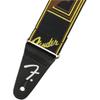 [Fender] Straps Weighless™ 2" Mono Strap, Black/Yellow/Brown
