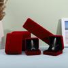 Creative LED Velvet Jewelry Storage Box for Rings, Pendants, Necklaces, Bracelets, and Bangles.
