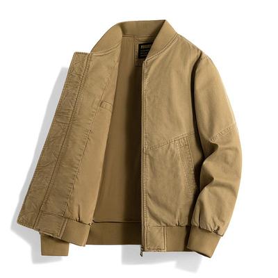 Men's Trendy Retro Baseball Workwear Jacket – Spring/Autumn Casual Loose Fit