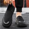 Men's shoes spring and summer mesh breathable lazy one pedal casual sports shoes men's foot cover thick-soled travel board shoes