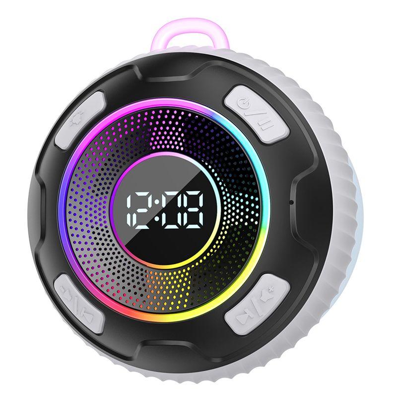 ABUO-S5 Wireless Speaker IPX7 Waterproof Bluetooth Enclosed Speaker Built-In Mic 10-Hour Battery Shower Compatible Subwoofer