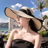 Straw hat beach big brim hat sun hat small fresh trendy girl versatile face cover sun hat