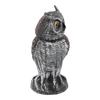 Owl Decoy Plastic Striped Small Shakeable Waterproof Vivid Shape Fake Owl Scarecrows for Courtyards