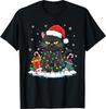 Funny Black Cat Christmas T-Shirt