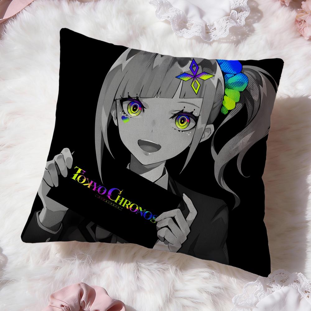 anime TOKYO CHRONOS Cushion Cover Premium Comfort Reversible Pillow Cove -Two in One Design for Any Room & Car Interior