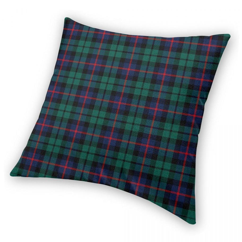 Clan Denholm Tartan Square Pillowcase Polyester Linen Velvet Pattern Zip Decor Throw Pillow Case Home Cushion Cover