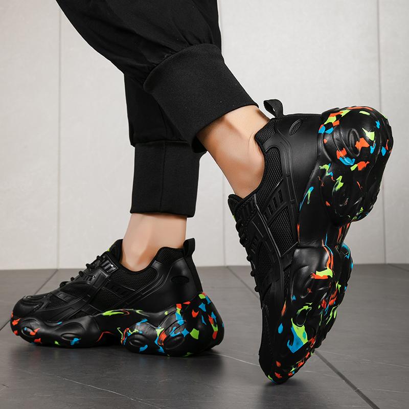 Jarní a podzimní móda pro velké velikosti pro pár táta Boty pro sport a volný čas Pánské a dámské běžecké boty 35-47