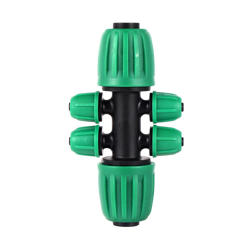 DN16mm Pipe To 4/7mm Hose Multi-way Locked Connector 4/6-Way Interface Joint Garden Agricultural Irrigation Pipe Water Splitter