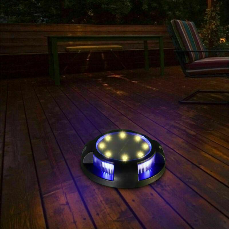 12 LED Solar Garden Lights Waterproof Solar Ground Lights Light Underground Sensing Landscape Lights for Lawn Pathway