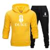 2023 Men's Sets DUKE Tracksuit 2 Pieces Set Loose Hoodies FleeceSweatshirt+Pants Suit Hoodie Sportswear Jogging Clothing