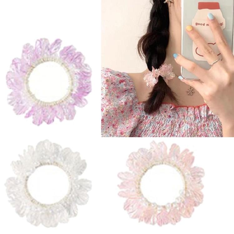 Trendy Shell Pearls Hair Rope Offering Comfort and Style Comfortable Scrunchies Pneytail Holder For Fashion Women