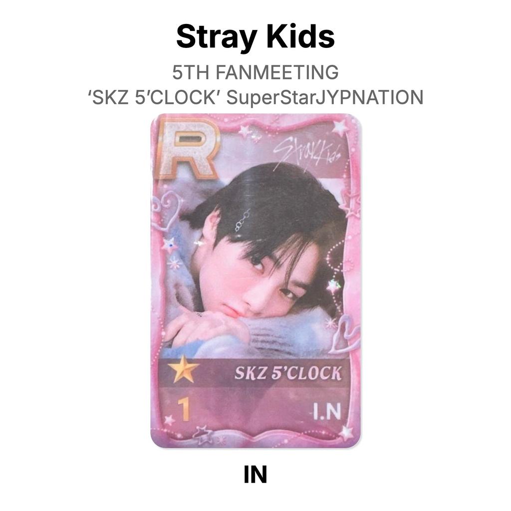 Stray Kids 5TH FANMEETING ‘SKZ 5’CLOCK’ SuperStarJYPNATION Official Photocard