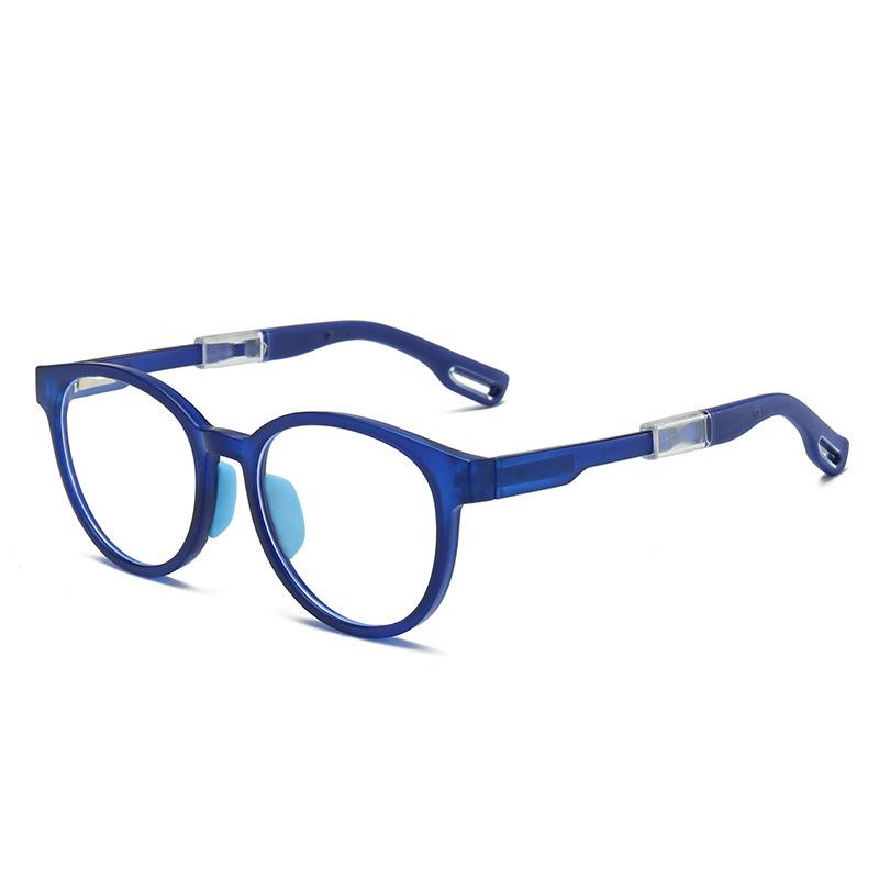 Kinder Tr90 Brillenrahmen Männlich und Grundschüler Anti-Blau Silikon Nasenpad Rahmen Weiblich Myopie Fortgeschrittene Brille