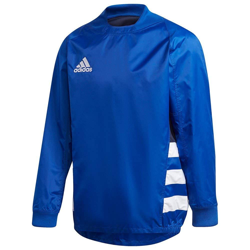

Adidas Logo Striped Print Comfortable Vintage Jacket Men Jackets Blue FM4124 M