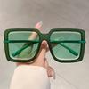 New in Fashion Brand Sunglasses Women Oversize Decor Pink Sun Glasses Candy Color Ladies Shades for Beach Hiking