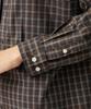 Snow Peak Organic Cotton Ombre Check Shirt Long and Size Brown CH SH-25AU005, Sleeve, Men's Women's, L,