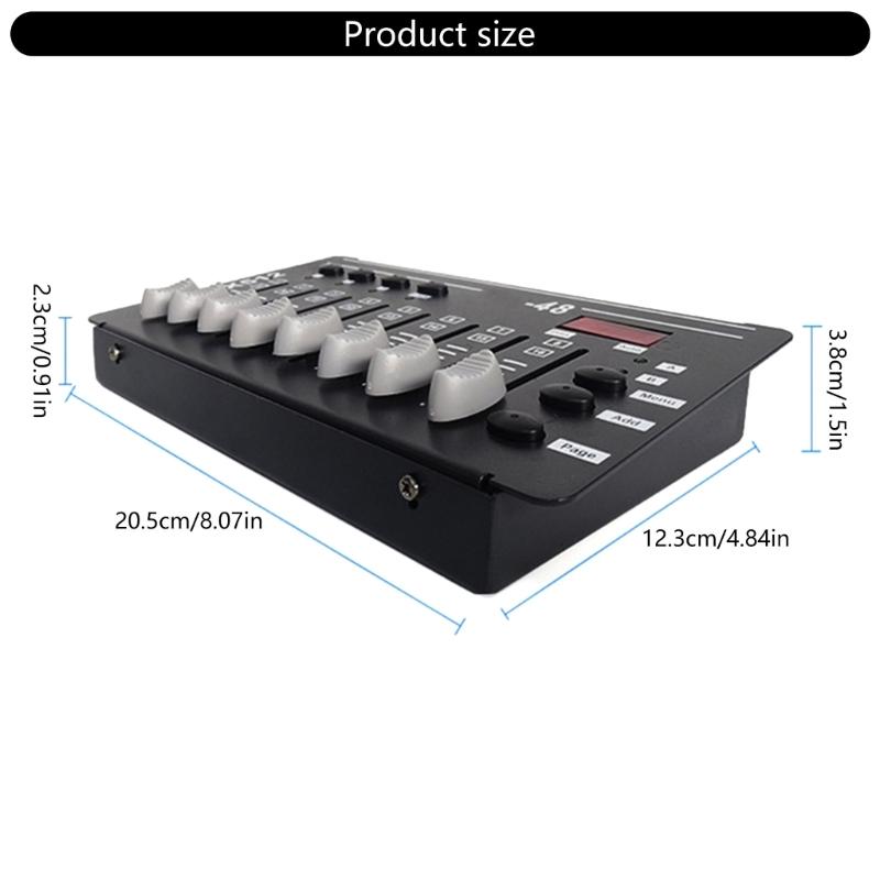 DMX512 Control Stage Light Controller 3PIN 2W Power Featuring Intuitived Interfaces And 4/8CH Channel Support