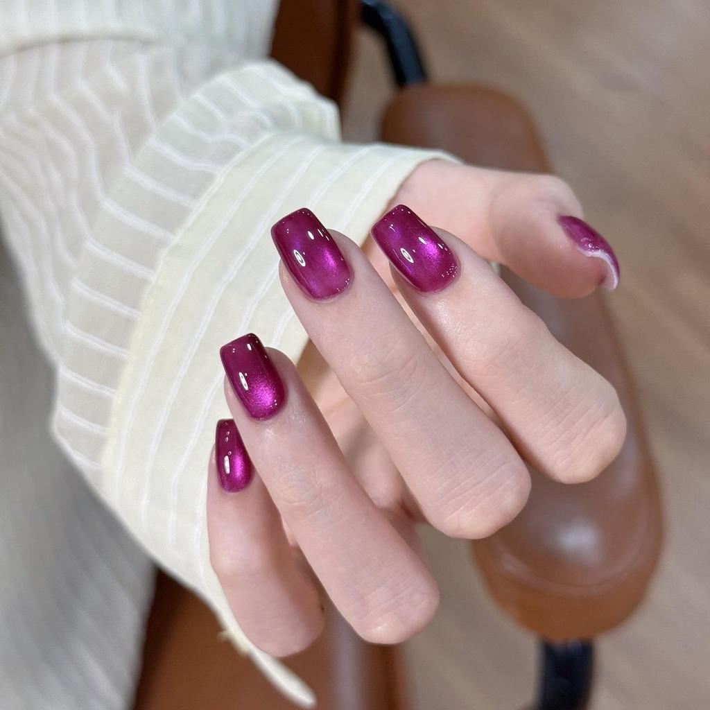 President Hua Little Black Bottle Leveling Gel: Satin Porcelain White Cat Eye & Crystal Whitening Gel Polish, 60 Colors
