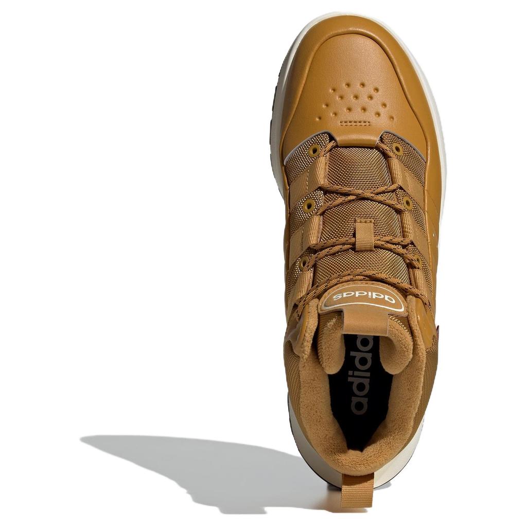 Adidas Fusion Storm 2.0 Soft Comfortable Non-Slip Wear-Resistant High-Top Retro Basketball Shoes Unisex Sneakers Brown JP7715