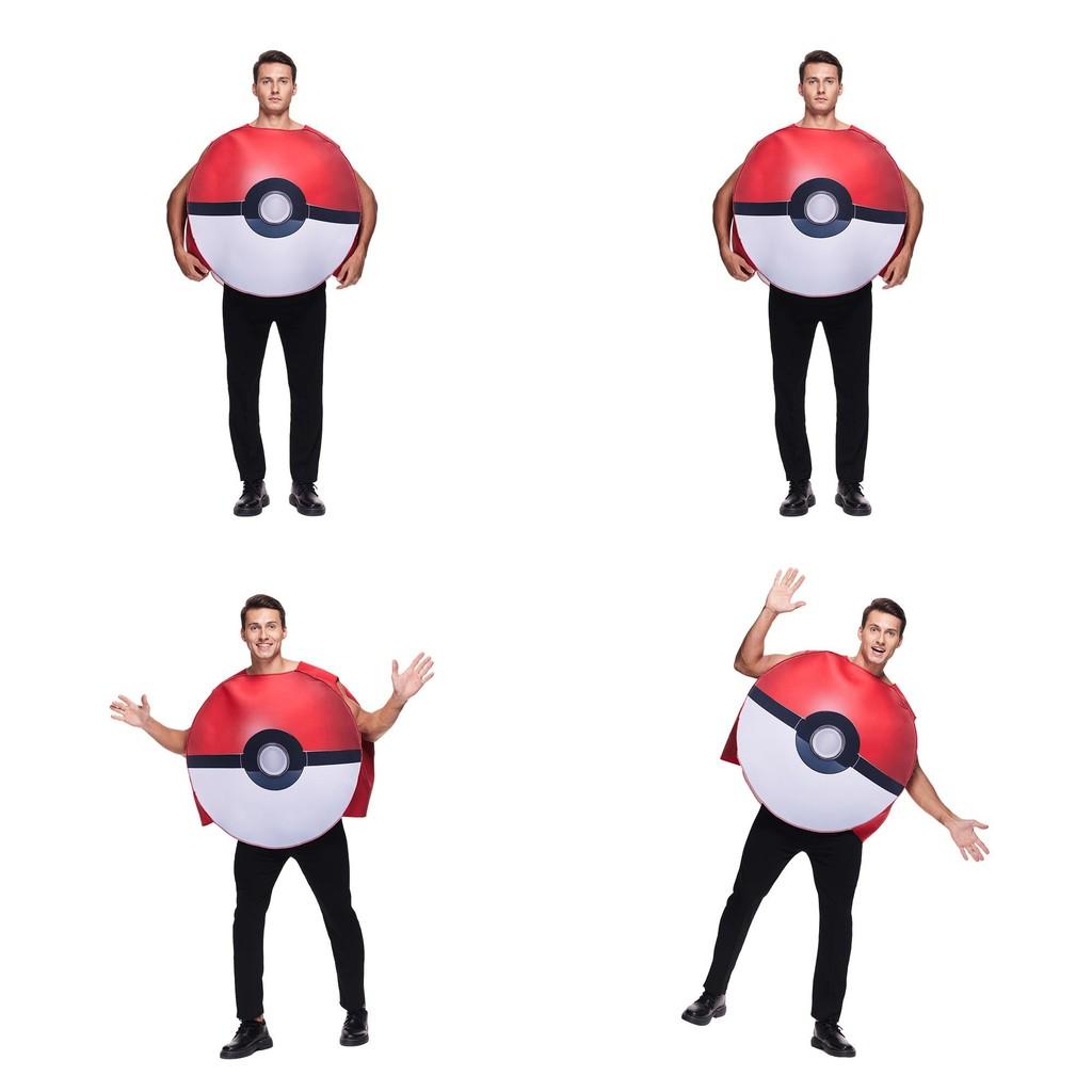Pokemon Poke Ball Halloween Cosplay Kostüm mit Polyestermaterial für Erwachsene