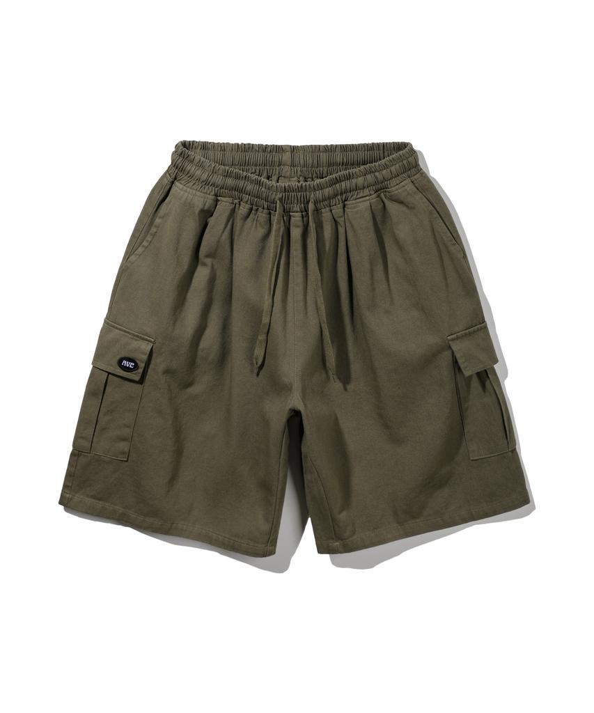 ALVINCLO Wide Cargo Elastic Half Pants Dlx1323 (4 Colors)