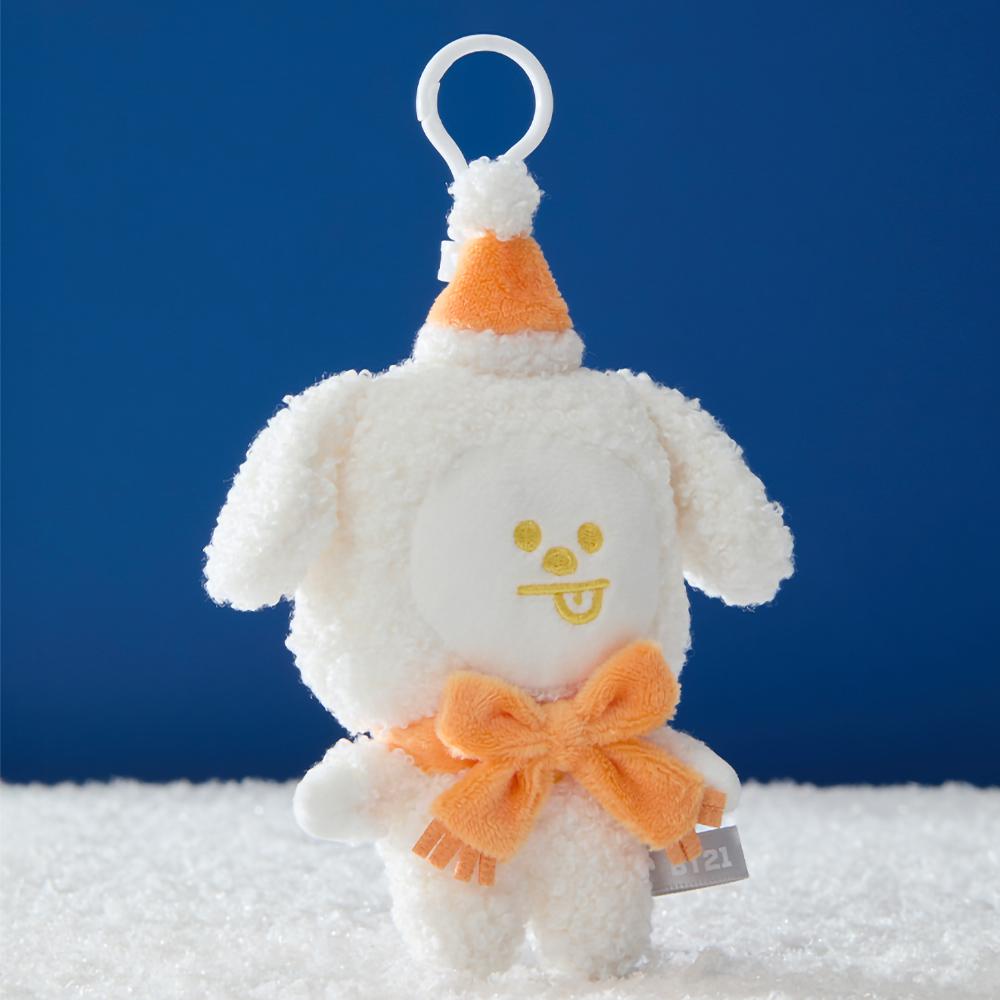 BT21 CHIMMY Snowman Plush Keychain Charm